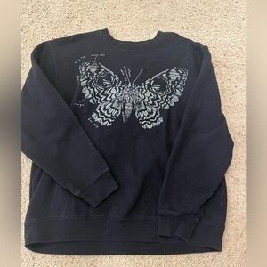 butterfly pullover sweatshirt